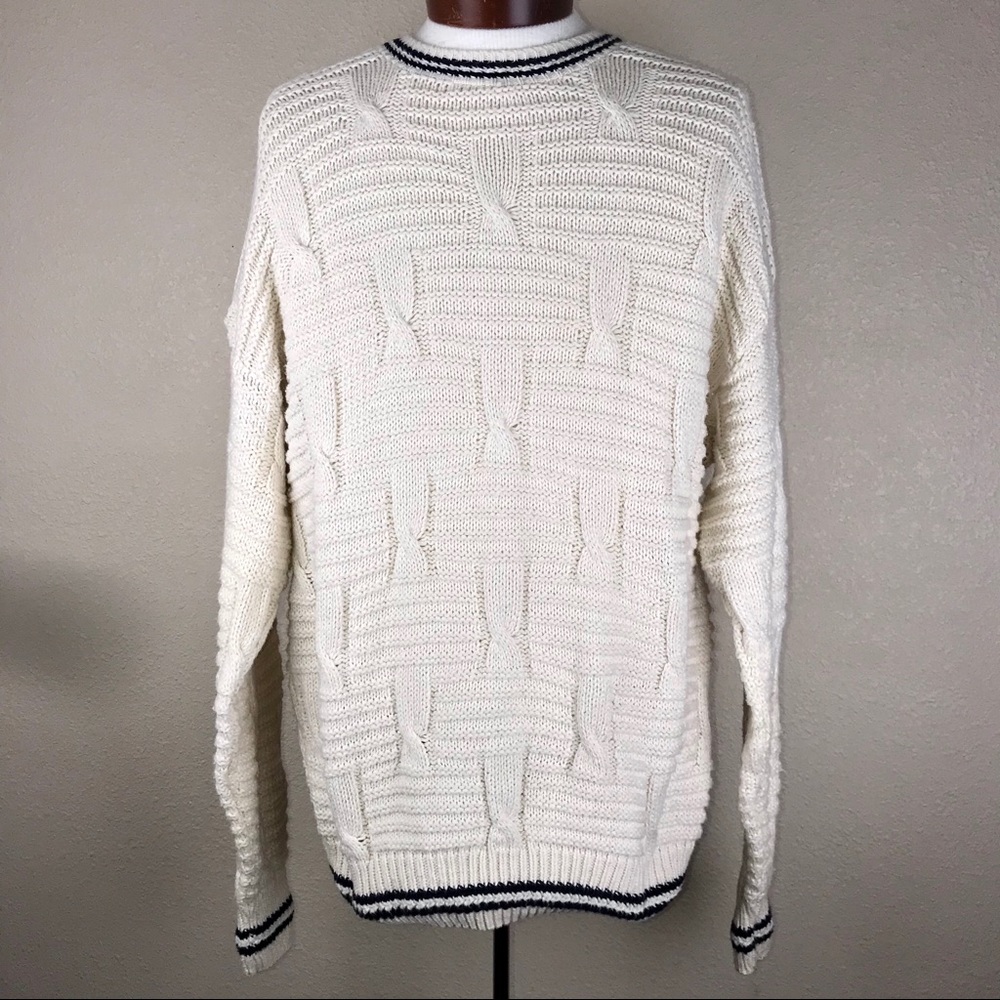 Cape Isle Knitters Cotton Sweater XL